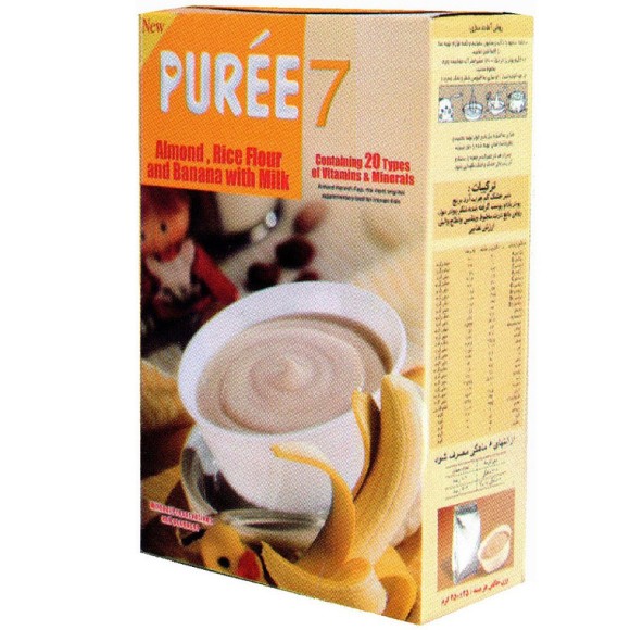 Puree 7 Almond Banana and Rice Flour with Milk